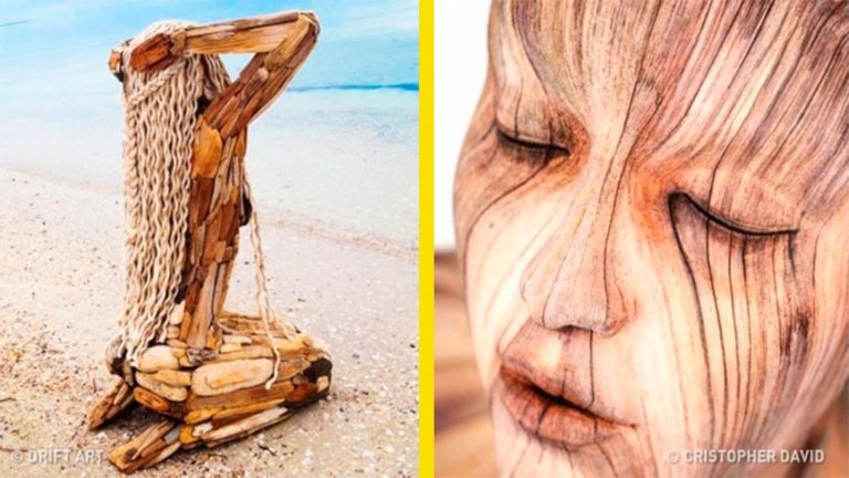 18+ Esculturas de madera hiper realistas que te pondrán los pelos de punta
