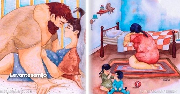 artista-dibuja-verdadera-felicidad-en-familia